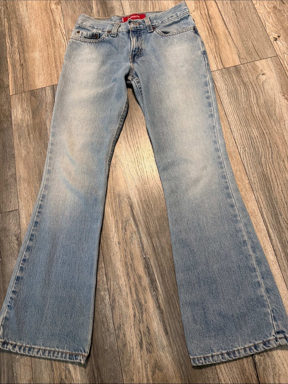 Levi's 518,super low light Blue Boot Cut Jeans